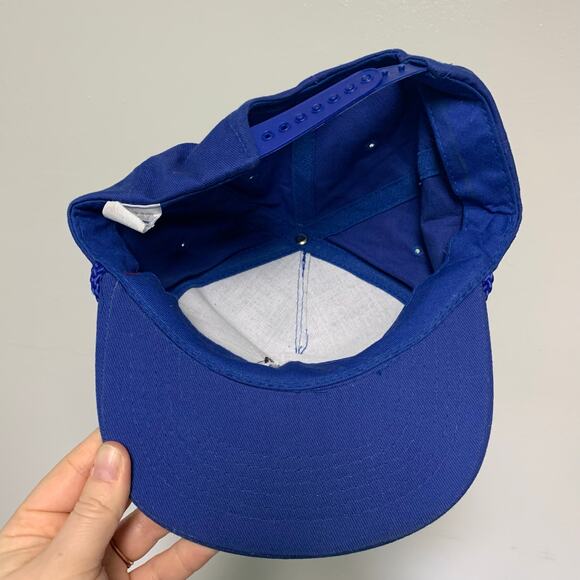 That Hat Vintage Blue Embroidered Cow Cotton Snapback Hat Adult ONE SIZE - Picture 4 of 6